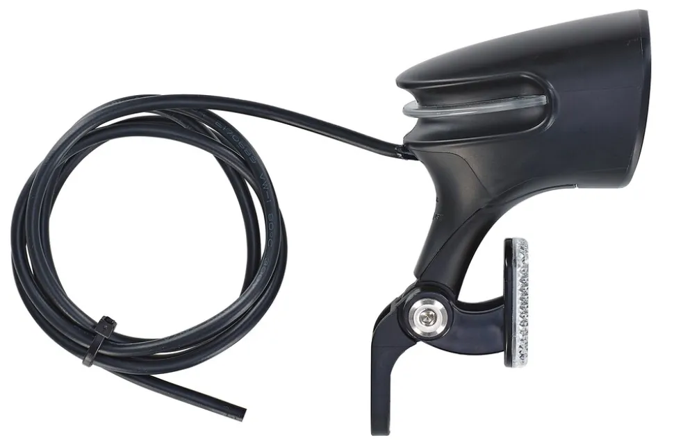 E-Bike Scheinwerfer 80 Lux, mit OSRAM LED's, für E-bikes (9-48 V), 360° Sichtbarkeit, integrierter Reflektor