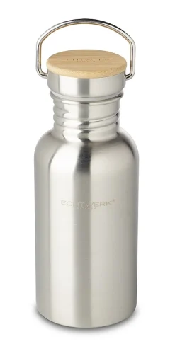 Echtwerk Trinkflasche mit Bambusdeckel 500ml