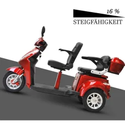 ECO ENGEL 503, Dreirad Roller Senioremobil 25 km/h, Rot