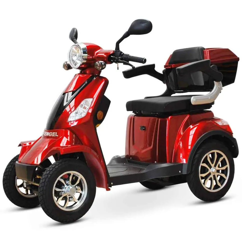 ECO ENGEL 510, Elektromobil 25 km/h mit 20 Ah Li-Io Akku herausnehmbar, Rot