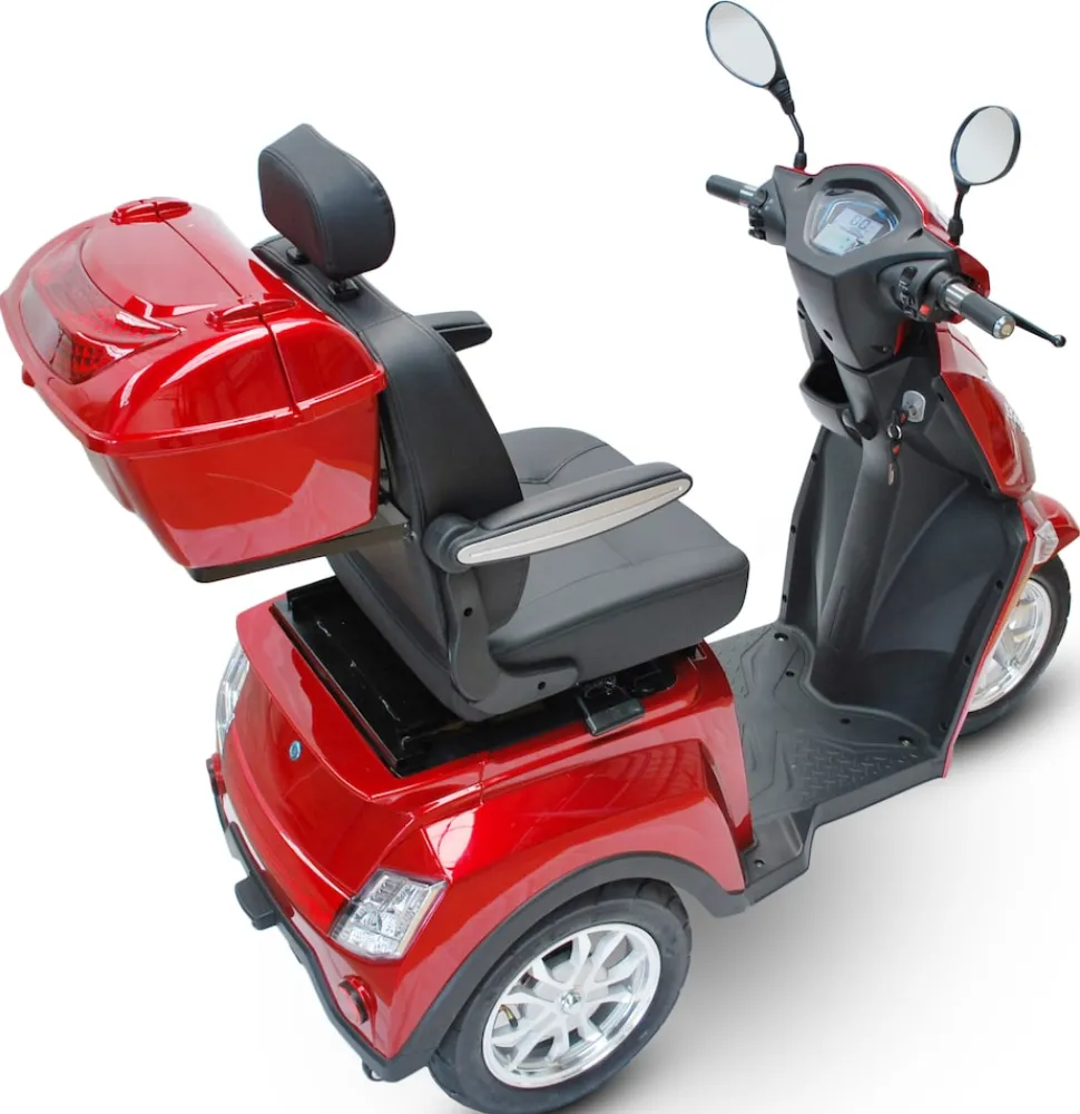ECO ENGEL 504, Elektromobil 25 km/h 1000 Watt Seniorenmobil, Rot - versch. Farben