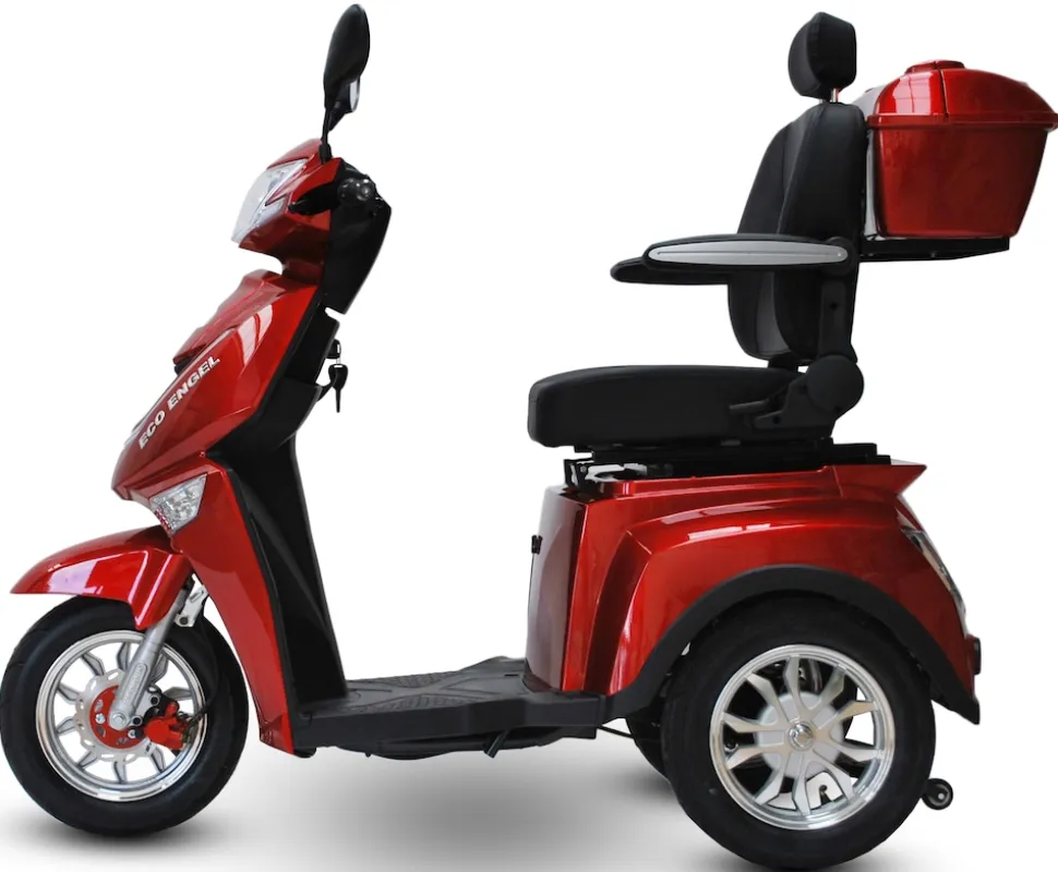 ECO ENGEL 504, Elektroroller 25 km/h mit 20 Ah Li-Io Akku, 1000 Watt, Rot