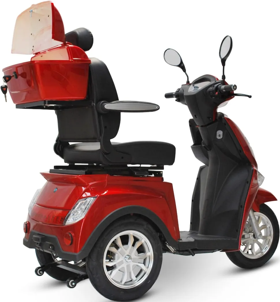 ECO ENGEL 504, Elektroroller 25 km/h mit 20 Ah Li-Io Akku, 1000 Watt, Rot