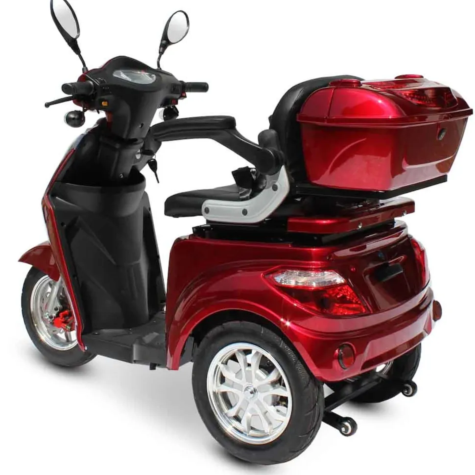 ECO ENGEL 501, Senioren- / Elektromobil, 25 km/h mit 20 Ah Li-Io Akku herausnehmbar, Rot