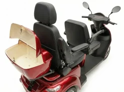 ECONELO E-Seniorenmobil Billy 2.0, Lithium-Akku, 3-Rad, 60V, 1000 Watt, groß Sitz, Rot