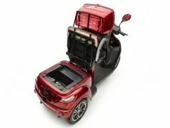ECONELO E-Seniorenmobil Billy 2.0, Lithium-Akku, 3-Rad, 60V, 1000 Watt, groß Sitz, Rot