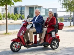 ECONELO E-Seniorenmobil Billy 2.0, Lithium-Akku, 3-Rad, 60V, 1000 Watt, groß Sitz, Rot