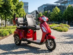 ECONELO E-Seniorenmobil Billy 2.0, Blei-Akku, 3-Rad, 60V, 1000 Watt, normal Sitz, Rot