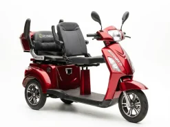 ECONELO E-Seniorenmobil Billy 2.0, Blei-Akku, 3-Rad, 60V, 1000 Watt, normal Sitz, Rot
