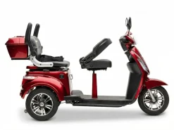 ECONELO E-Seniorenmobil Billy 2.0, Lithium-Akku, 3-Rad, 60V, 1000 Watt, normal Sitz, Rot
