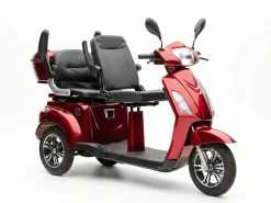 ECONELO E-Seniorenmobil Billy 2.0, Lithium-Akku, 3-Rad, 60V, 1000 Watt, normal Sitz, Rot