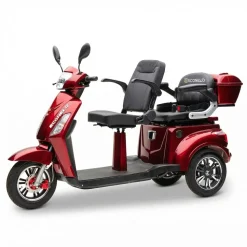 ECONELO E-Seniorenmobil Billy 2.0, Lithium-Akku, 3-Rad, 60V, 1000 Watt, normal Sitz, Rot