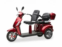 ECONELO E-Seniorenmobil Billy 2.0, Lithium-Akku, 3-Rad, 60V, 1000 Watt, normal Sitz, Rot