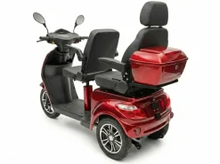 ECONELO E-Seniorenmobil Billy 2.0, Blei-Akku, 3-Rad, 60V, 1000 Watt, groß Sitz, Rot