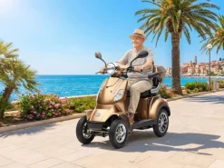 Econelo E-Seniorenmobil Voltrixx, Lithium-Akku, 4-Rad, 1000 Watt, Braun