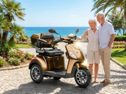 Econelo E-Seniorenmobil Yogi-IQ, Blei-Akku, 3-Rad, 1000 Watt, Braun