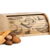 Ecosa Brotbox mit Rolldeckel aus nachhaltigem Bambus Brotkasten