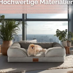 Ecosa Orthopädisches Hundebett 71x58x18cm Wasserfest Anti-Rutsch-Boden
