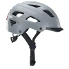 ECO Urban Fahrradhelm, ABS-Hartschale, mit LED-Licht und Reflektionsstreifen, Größe: 59-61 cm, Farbe: grau