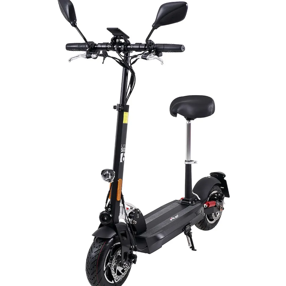 eFlux Lite Six Pro E-Scooter 1000 Watt, Straßenzulassung, 40 km/h, verstellbarer Sitz, Lithium-Akku