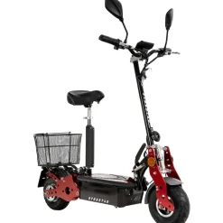 eFlux Street 40 Pro, E-Scooter, Straßenzulassung, 35 km/h, 800 Watt, mit Sitz, Gepäck-Korb, klappbar