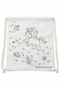 EinhornLiebe Turnbeutel Einhorn zum Selbstbemalen Kreativbeutel Kinder Bastelset
