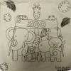 EinhornLiebe Turnbeutel Zoo zum Selbstbemalen Kreativbeutel Kinder Bastelset