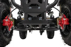 Elektro-Kinderquad Cobra, 800 Watt, bis 24 km/h, ab 8 Jahren, Federung, 3x 12V-Akku, Scheibenbremsen (Rot/Schwarz)