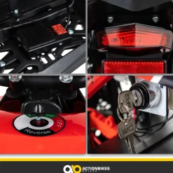 Elektro-Kinderquad Reneblade, Mini-Quad mit 1000 Watt, Federung, Scheibenbremsen, drosselbar, LEDs (Classic, Schwarz/Blau)