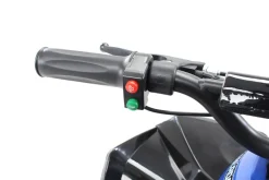 Elektro-Kinderquad Reneblade, Mini-Quad mit 1000 Watt, Federung, Scheibenbremsen, drosselbar, LEDs (Classic, Schwarz/Blau)