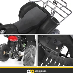 Elektro-Kinderquad S-8 Farmer, Midi-Quad mit 1000 Watt, Scheiben-/Trommelbremsen, bis 20 km/h, ab 8 (Schwarz)