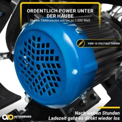 Elektro-Kinderquad S-10, Pocket-Quad mit 1000 Watt, Federung, Scheiben-/Trommelbremsen, bis 20 km/h (lackiert Camouflage)