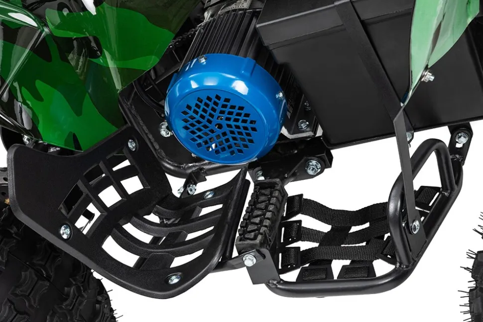 Elektro-Kinderquad S-10, Pocket-Quad mit 1000 Watt, Federung, Scheiben-/Trommelbremsen, bis 20 km/h (lackiert Camouflage)