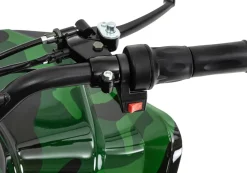 Elektro-Kinderquad S-10, Pocket-Quad mit 1000 Watt, Federung, Scheiben-/Trommelbremsen, bis 20 km/h (lackiert Camouflage)