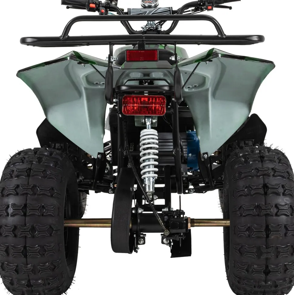 Elektro-Kinderquad S-10, Pocket-Quad mit 1000 Watt, Federung, Scheiben-/Trommelbremsen, bis 20 km/h (lackiert Camouflage)