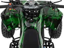 Elektro-Kinderquad S-10, Pocket-Quad mit 1000 Watt, Federung, Scheiben-/Trommelbremsen, bis 20 km/h (lackiert Camouflage)