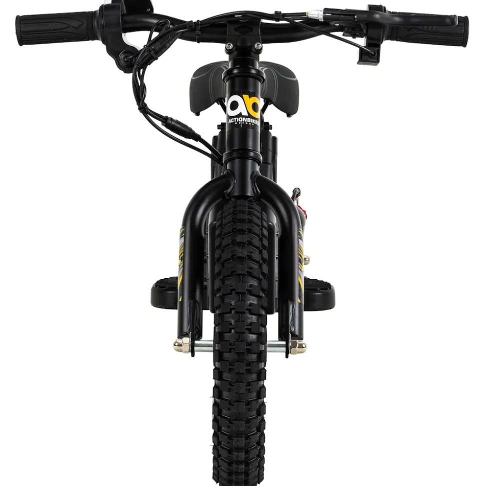 Elektro-Laufrad, 12 Zoll, Kinder-Balance-Bike m. 250 Watt, Scheibenbremsen, 3 Geschwindigkeitsstufen (Gelb)