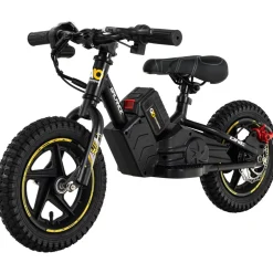 Elektro-Laufrad, 12 Zoll, Kinder-Balance-Bike m. 250 Watt, Scheibenbremsen, 3 Geschwindigkeitsstufen (Gelb)