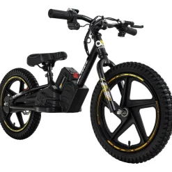 Elektro-Laufrad, 16 Zoll, Kinder-Balance-Bike m. 250 Watt, Scheibenbremsen, 3 Geschwindigkeitsstufen (Gelb)