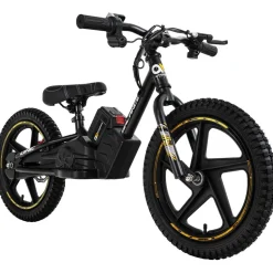 Elektro-Laufrad, 16 Zoll, Kinder-Balance-Bike m. 250 Watt, Scheibenbremsen, 3 Geschwindigkeitsstufen (Gelb)