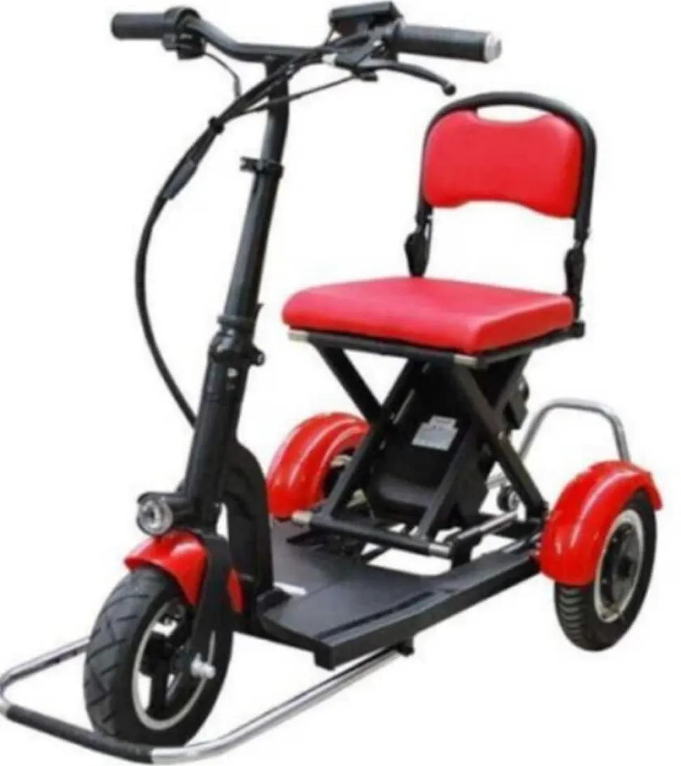 Elektro-Mobilitätshilfe MoBot Light rot - 3 Fahrstufen + Rückwärtsgang /klappbar