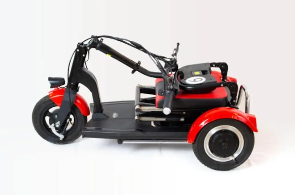 Elektro-Mobilitätshilfe MoBot Light rot - 3 Fahrstufen + Rückwärtsgang /klappbar