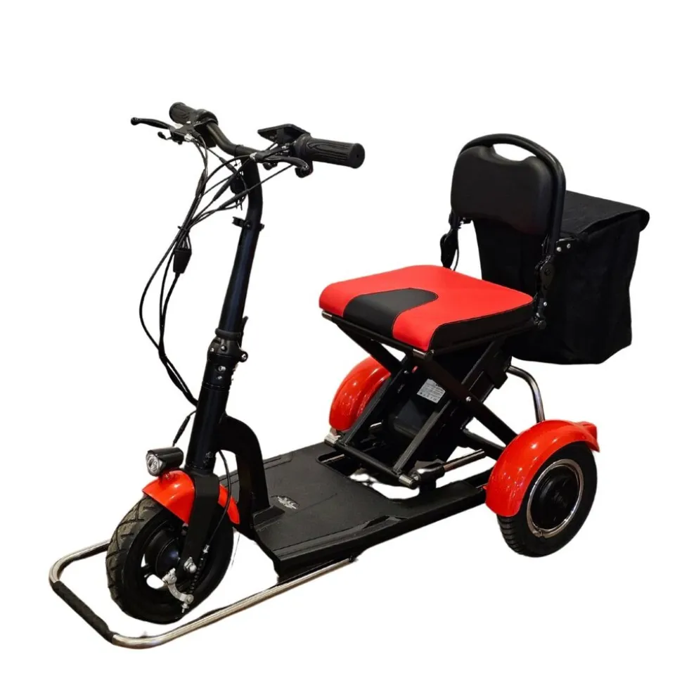 Elektro-Mobilitätshilfe MoBot Pro rot - 5 Fahrstufen + Rückwärtsgang /klappbar