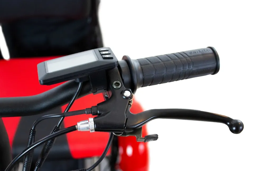 Elektro-Mobilitätshilfe MoBot Pro rot - 5 Fahrstufen + Rückwärtsgang /klappbar