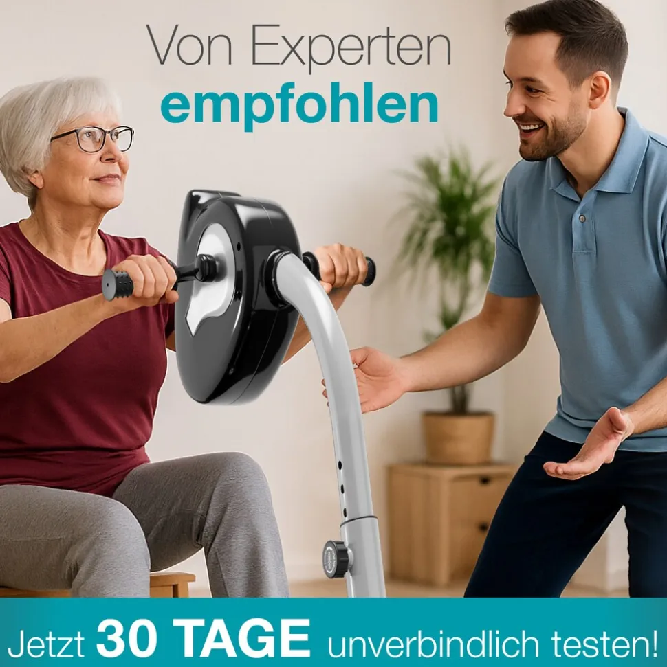 ELONEO Arm- und Beintrainer aktiv »2in1« mit Motor, Elektro Heimtrainer höhenverstellbar inkl. Trainingscomputer mit 6 Trainingsprogrammen