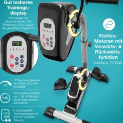 ELONEO Arm- und Beintrainer aktiv »2in1« mit Motor, Elektro Heimtrainer höhenverstellbar inkl. Trainingscomputer mit 6 Trainingsprogrammen