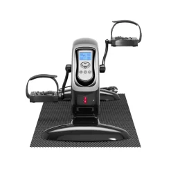 ELONEO 2in1 Arm- und Beintrainer, Elektro-Mini-Heimtrainer 3.0, Pedealtrainer mit Motor, inkl. Trainingsdisplay, Massage-Handgriffe Anti-Rutschmatt
