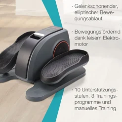 ELONEO Mini-Ellipsentrainer aktiv »Vital Pro« mit Motor, Bewegungstrainer, Pedaltrainer, Fahrradpedal-Trainingsgerät, Stepper mit 3 Automatikprogrammen