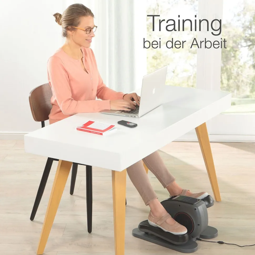 ELONEO Mini-Ellipsentrainer aktiv »Vital Pro« mit Motor, Bewegungstrainer, Pedaltrainer, Fahrradpedal-Trainingsgerät, Stepper mit 3 Automatikprogrammen