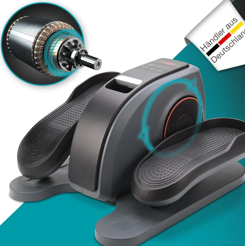 ELONEO Mini-Ellipsentrainer aktiv »Vital Pro« mit Motor, Bewegungstrainer, Pedaltrainer, Fahrradpedal-Trainingsgerät, Stepper mit 3 Automatikprogrammen